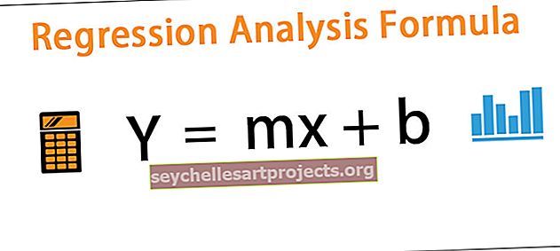 Regresijas analīzes formula