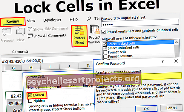 Κλείδωμα κελιών στο Excel