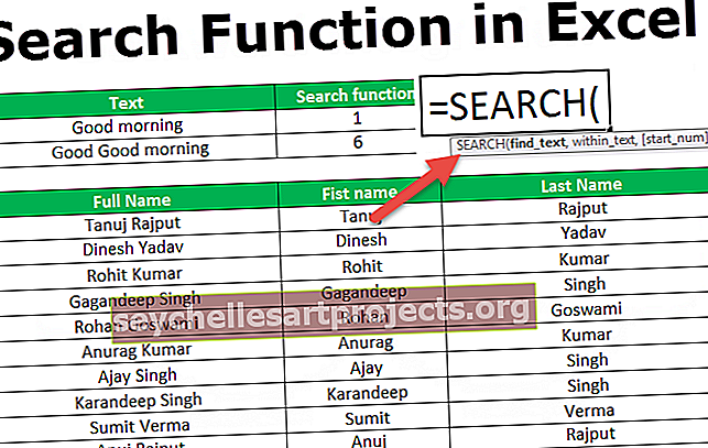 Λειτουργία αναζήτησης στο Excel