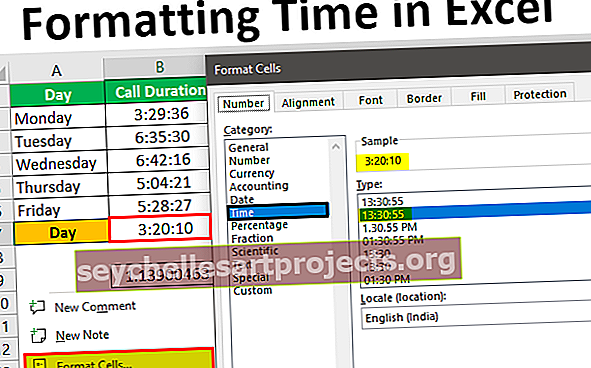Μορφοποίηση χρόνου στο Excel