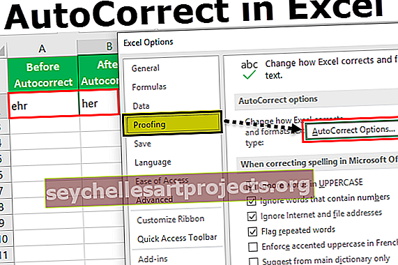 Αυτόματη διόρθωση στο Excel
