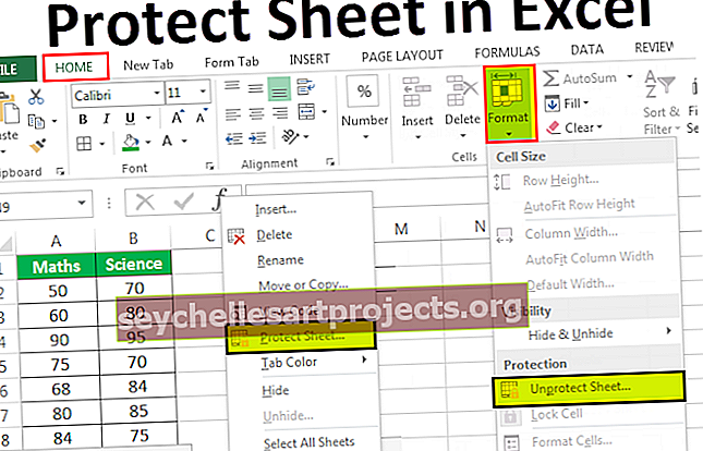 Προστατέψτε το φύλλο στο Excel
