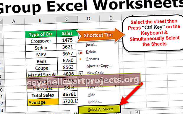 Ομαδικά φύλλα εργασίας στο Excel