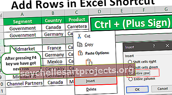 Προσθήκη σειρών στη συντόμευση του Excel