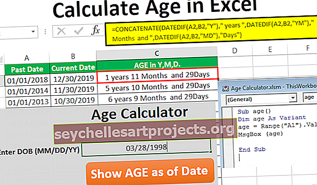 Υπολογίστε την ηλικία στο Excel