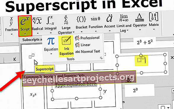 Virsraksts programmā Excel