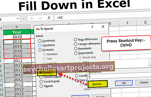 Excel Fill Down